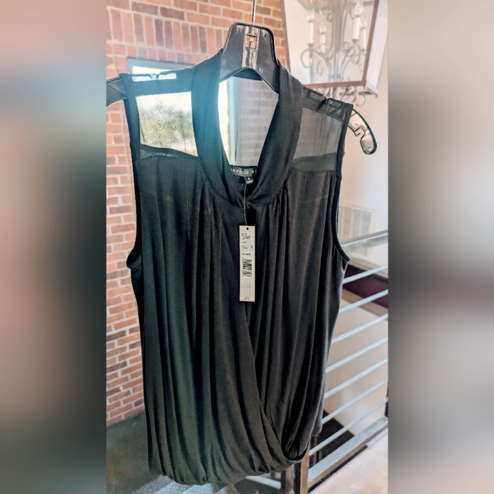 Antonio Melani Tank Top w/Ruche Waist (S) NWT
